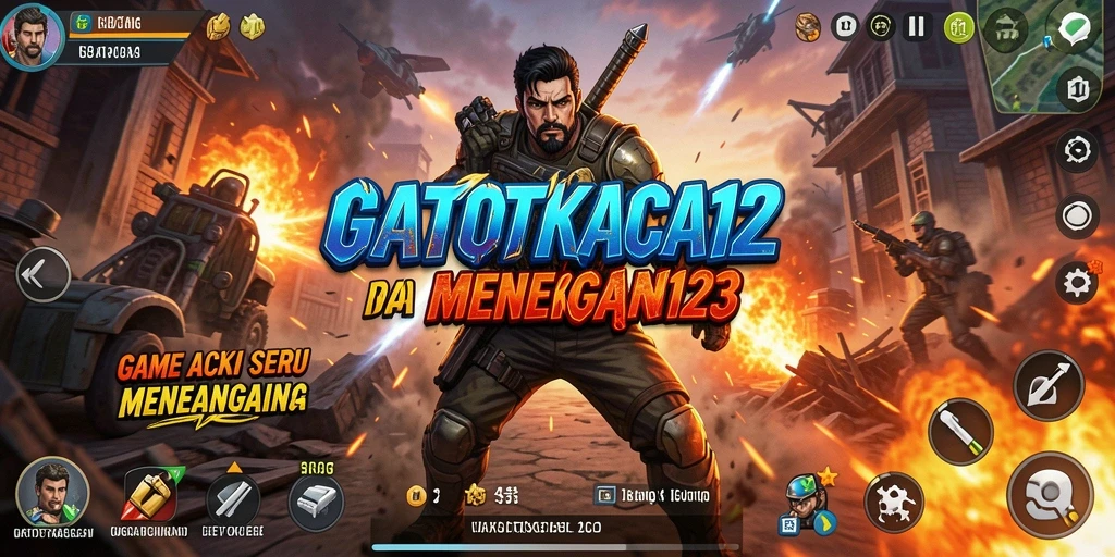 Tangkapan layar utama GATOTKACA123 menampilkan aksi gameplay penuh adrenalin.