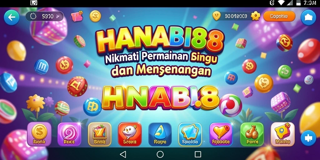 Screenshot gameplay HANABI88 yang menampilkan suasana Bingo yang seru.