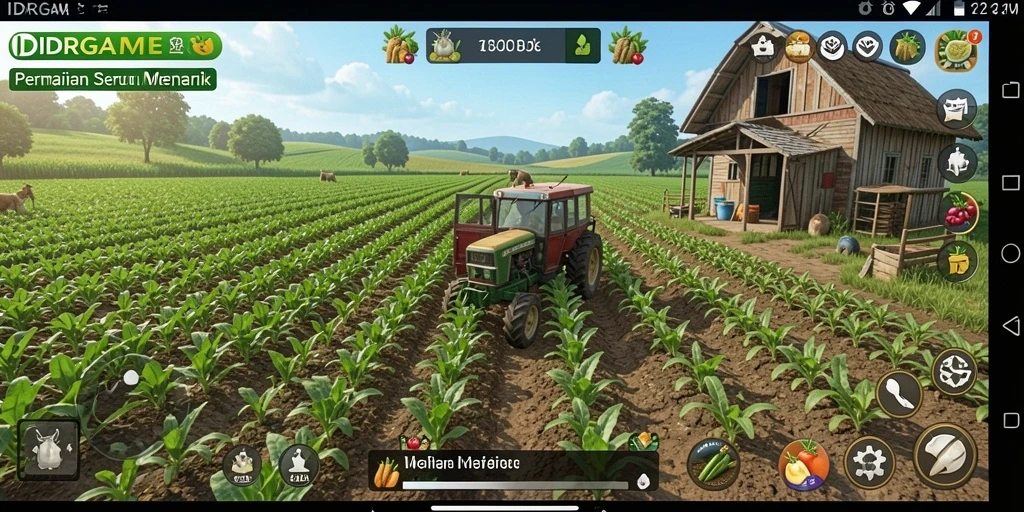 Gameplay menarik dari IDRGAME yang menunjukkan aktivitas pertanian