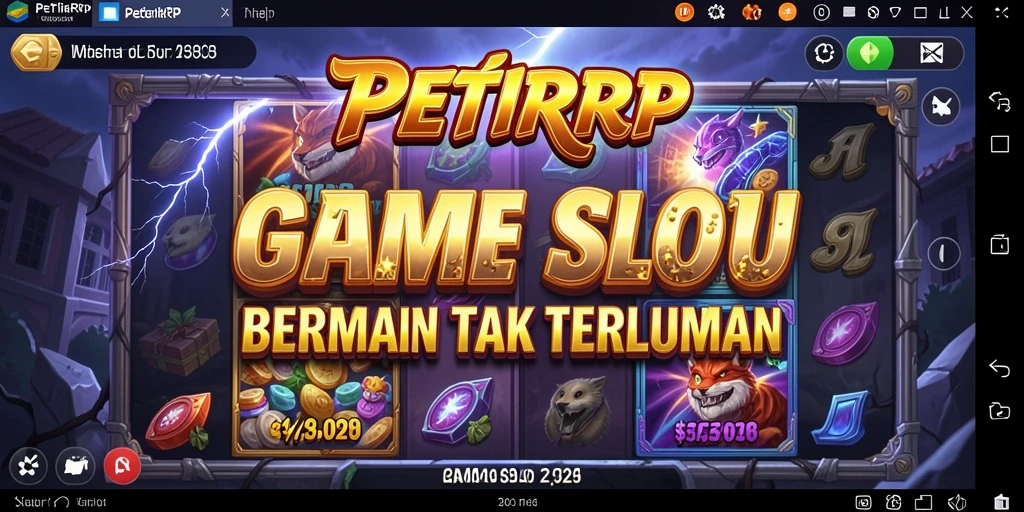 Screenshot tampilan gameplay PETIRRP yang menarik dan penuh warna.