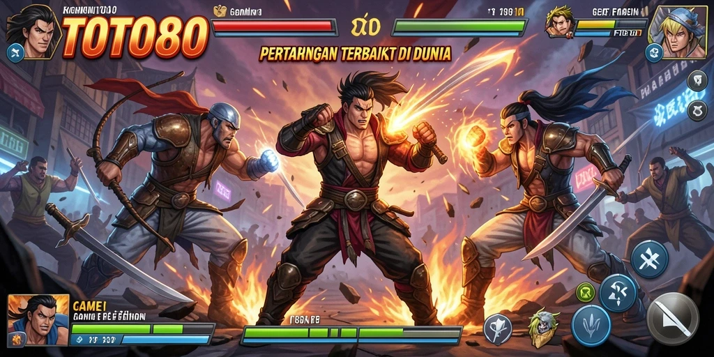 Tampilan seru dari pertarungan epik di TOTO80.